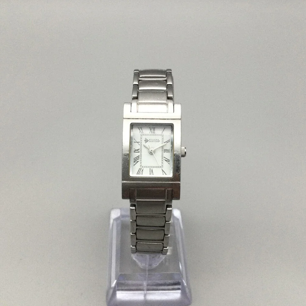 Silpada Designs Womens Watch 19mm Stainless Bracelet New Battery 7